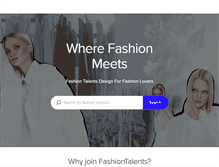Tablet Screenshot of fashiontalents.com
